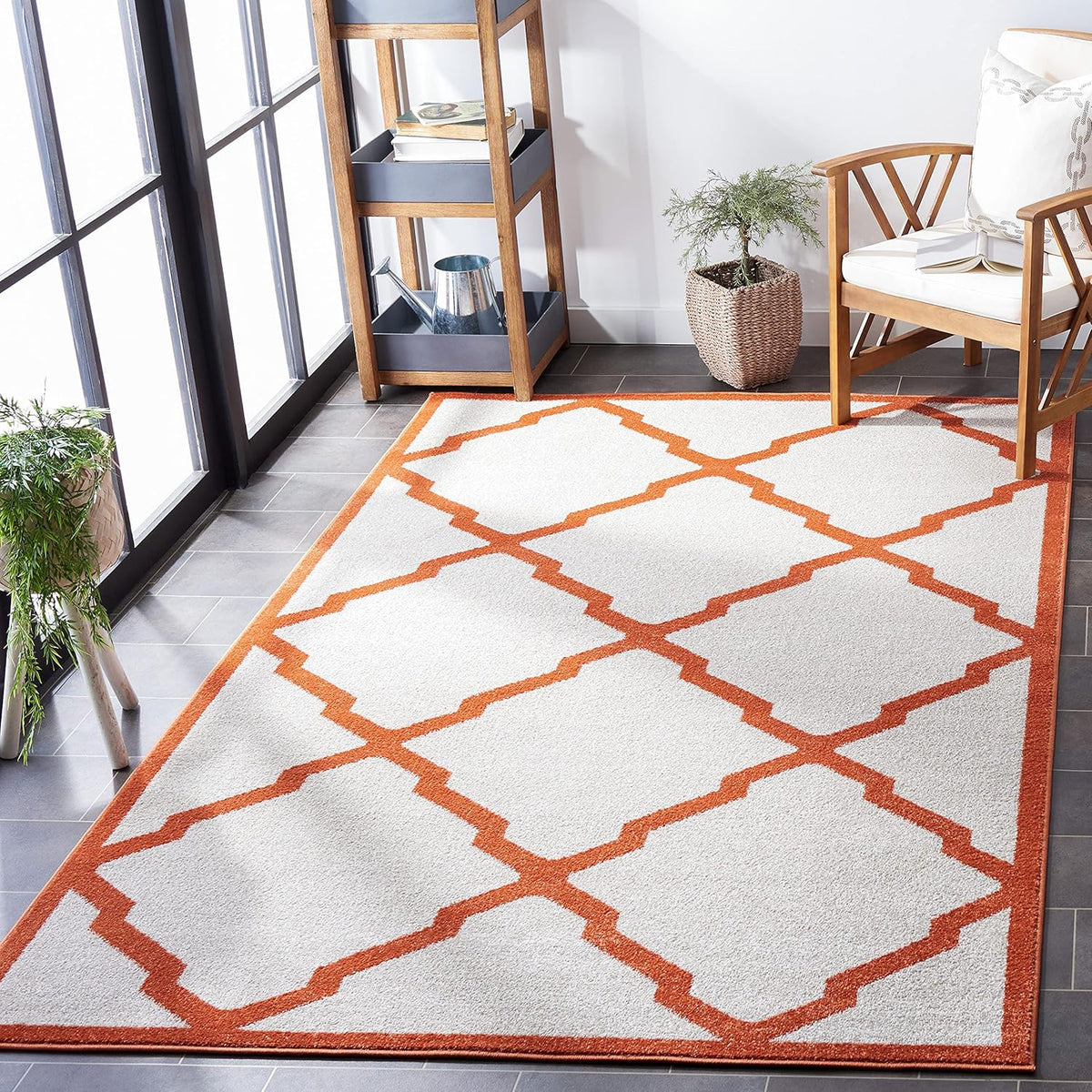 Wheat Beige Moroccan Trellis Runner V394