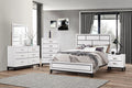 4pc Full Size Bed Dresser Mirror Nightstand White Bedroom Furniture Set N822