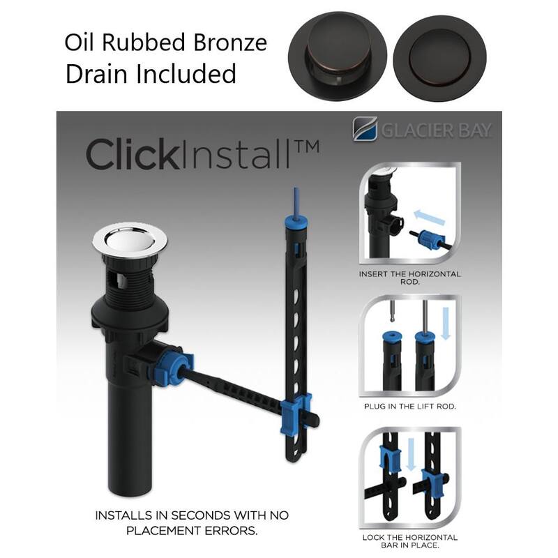 2-Handle High-Arc Bathroom Faucet in Oil Rubbed Bronze K14593