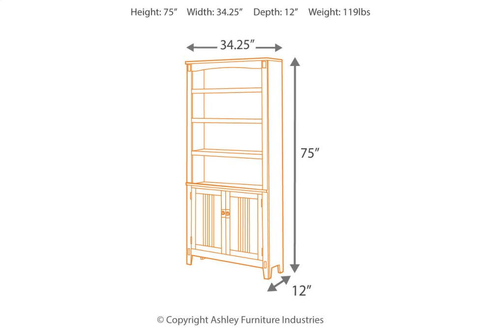 Brown Large Door Bookcase X772935