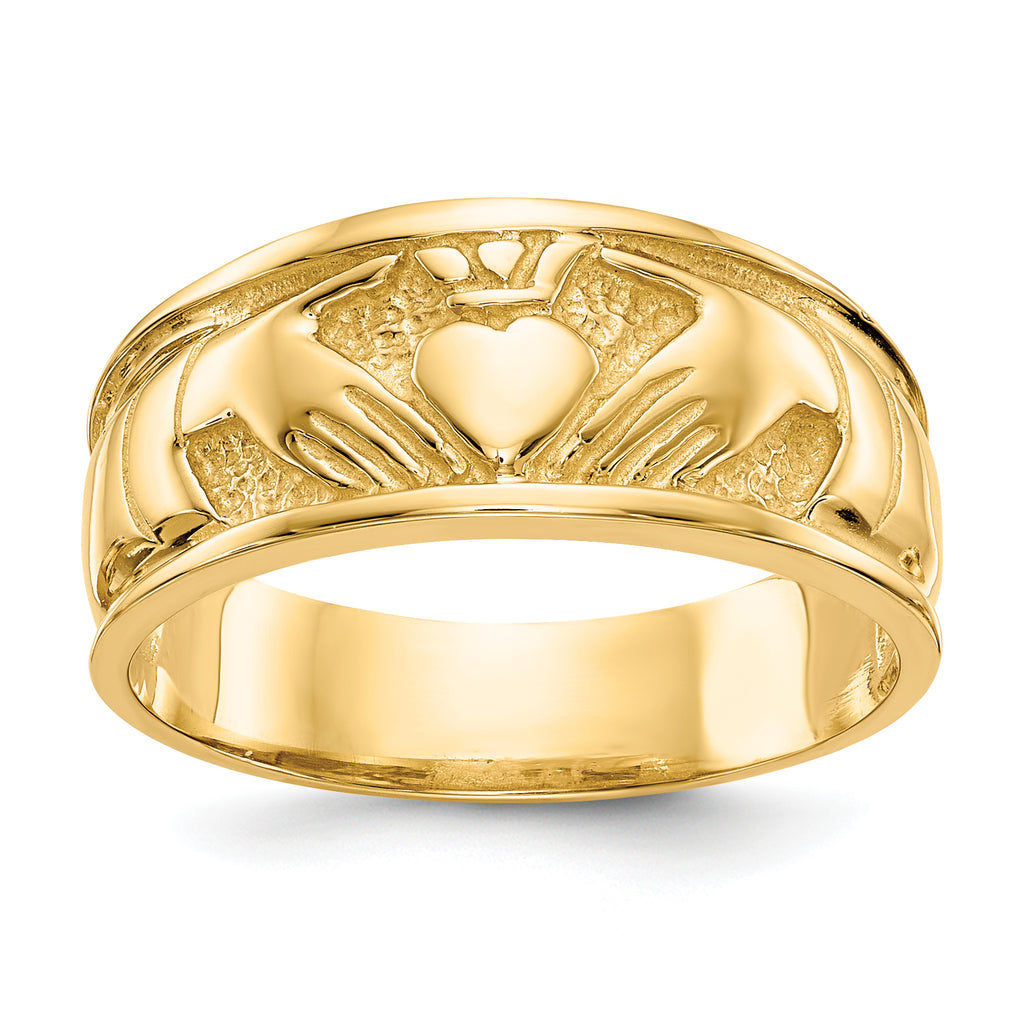 10K Yellow Gold Claddagh Ring I4180