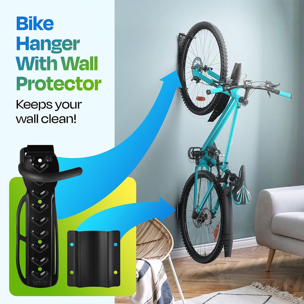 Bike Wall Mount for up to 3” Tire, Pack of 2 B4387