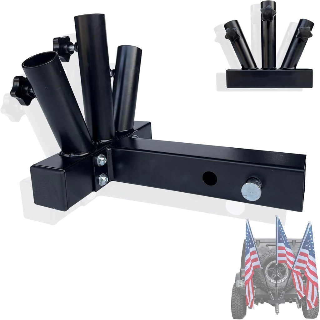 Triple Hitch Flag Pole Holder for Truck K9335