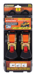 Orange Retractable Tie Down Strap 2 Pk G521192