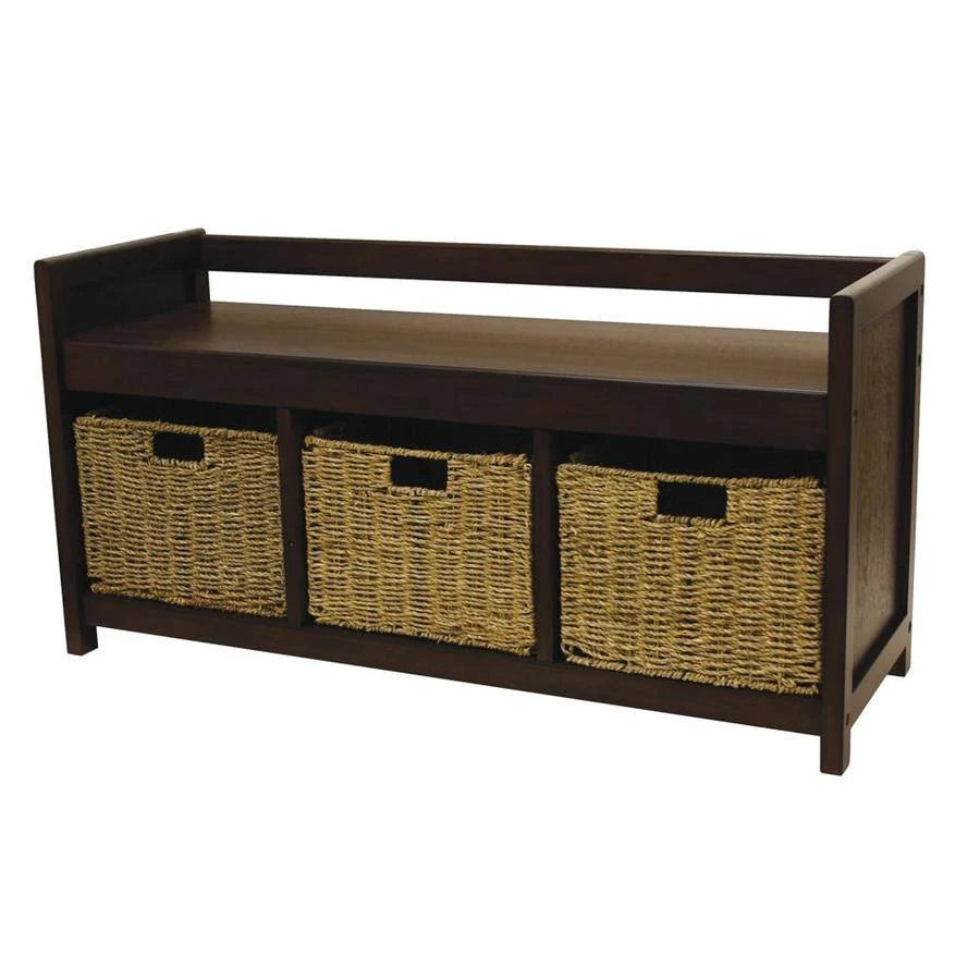 Walnut Storage Bench P957