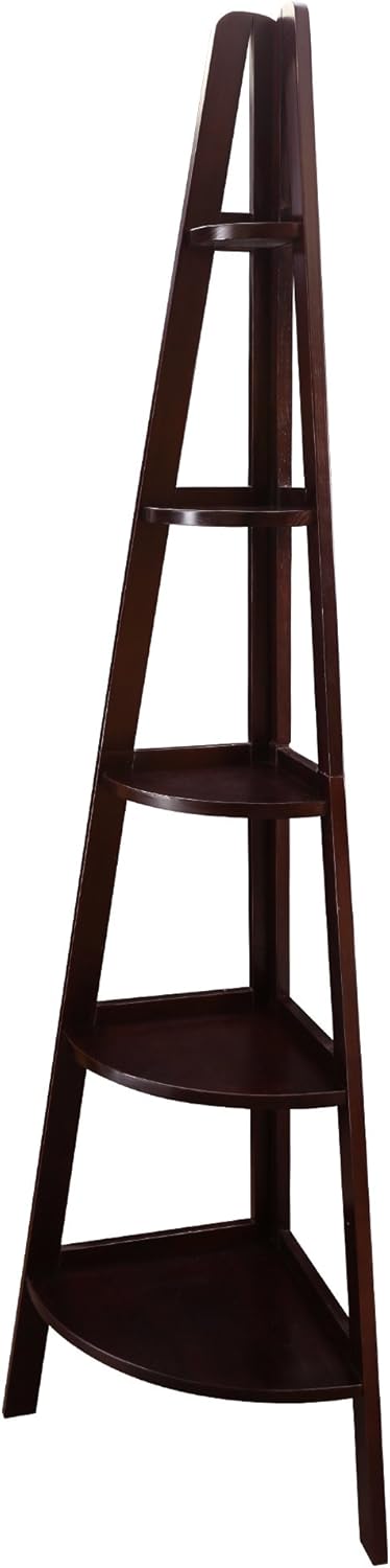5-Shelf Corner Ladder Bookcase X35571