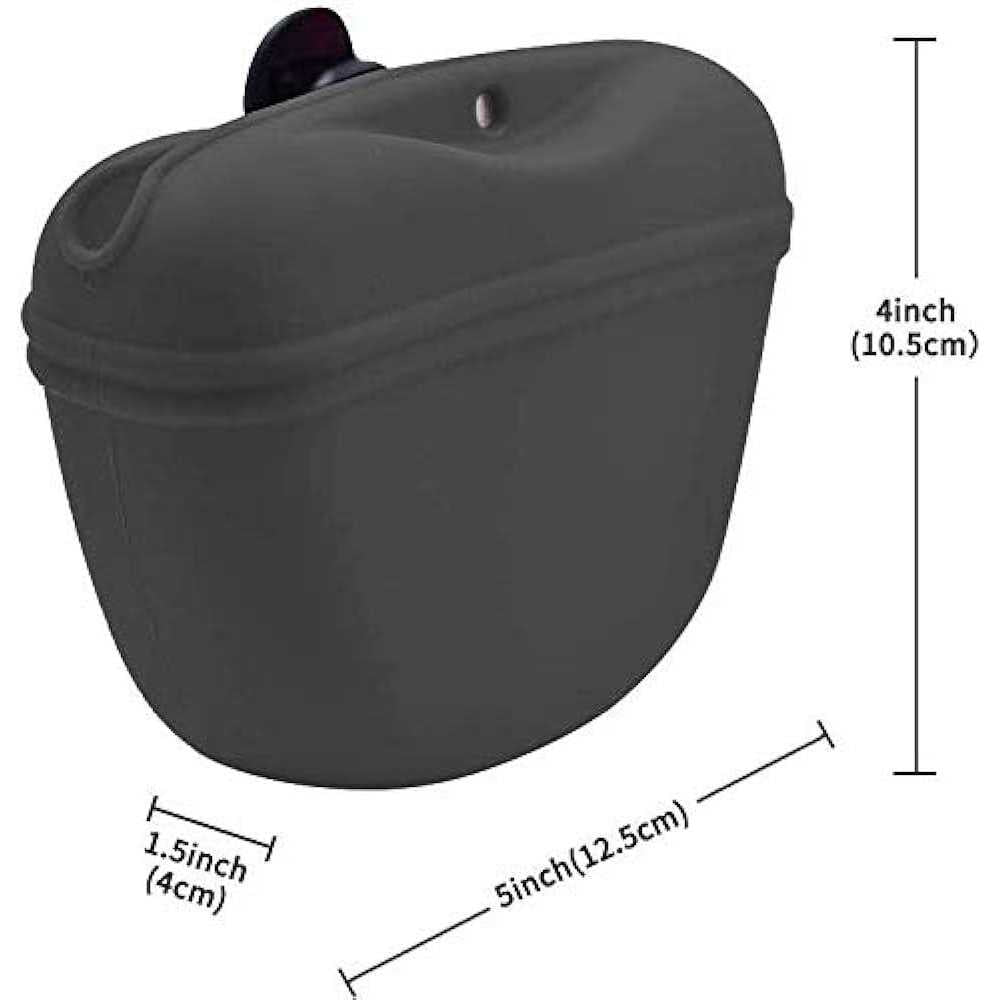 Silicone Dog Treat Pouch with Magnetic Closure and Waist Clip O955782