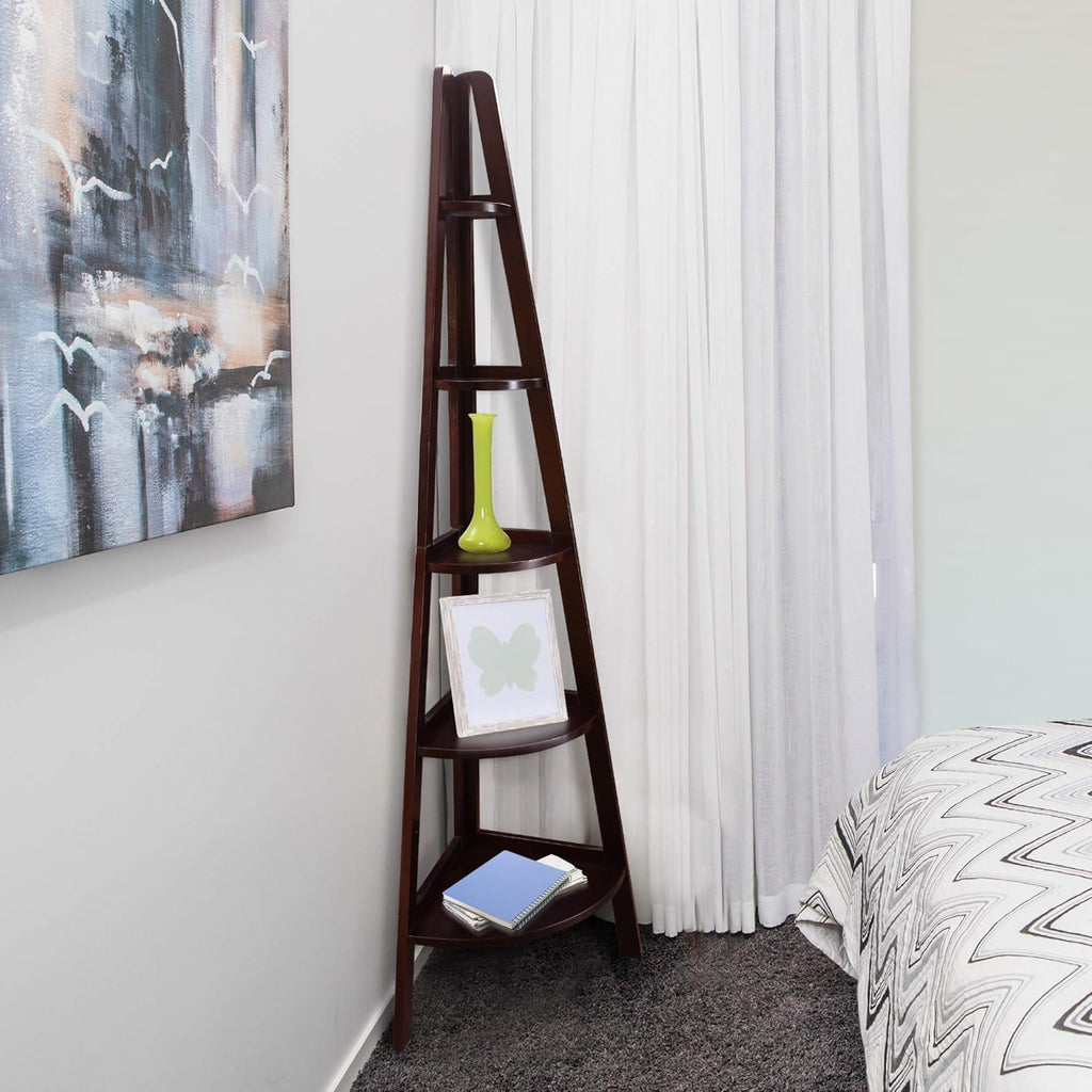 5-Shelf Corner Ladder Bookcase X35571