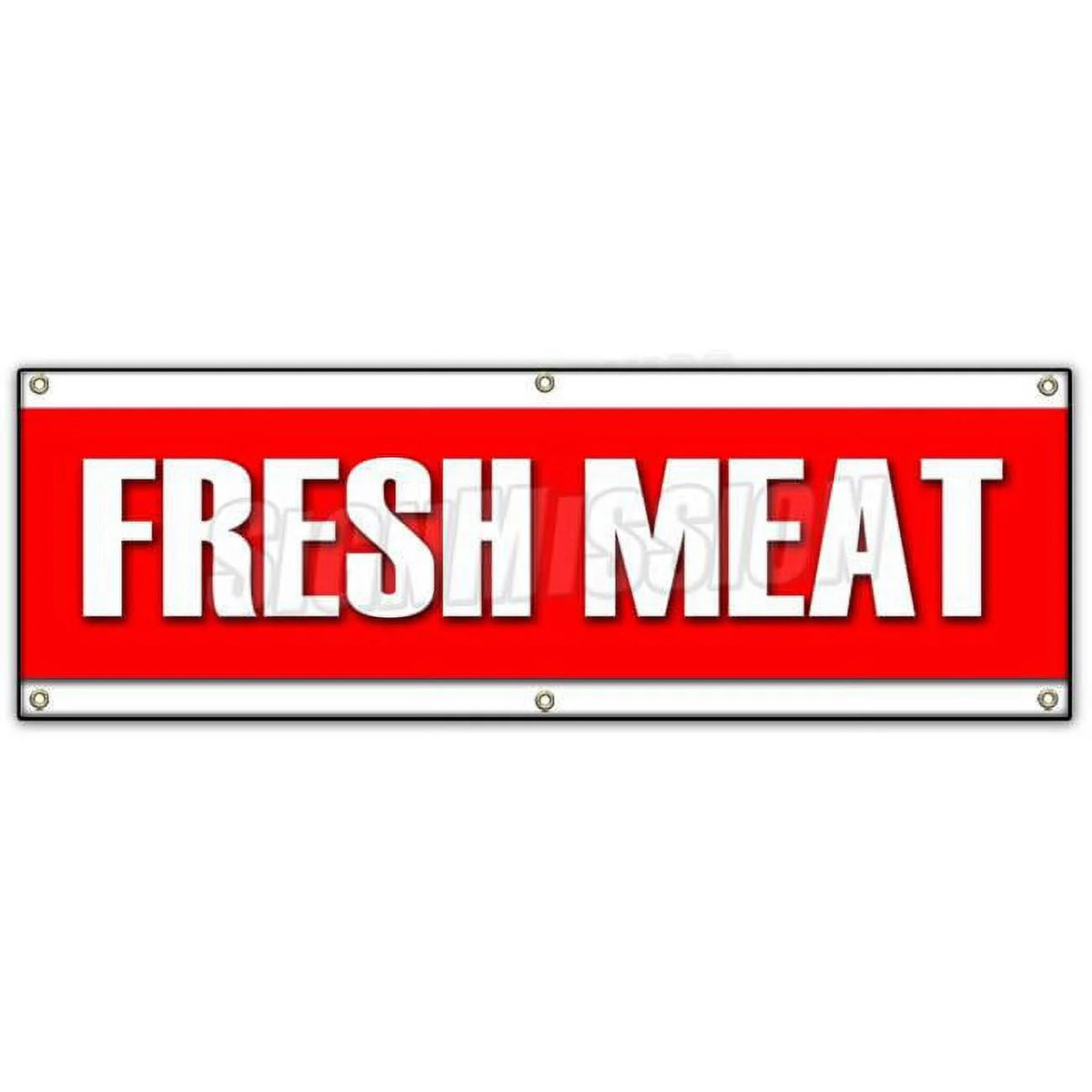 Fresh Meat Banner Sign L6095