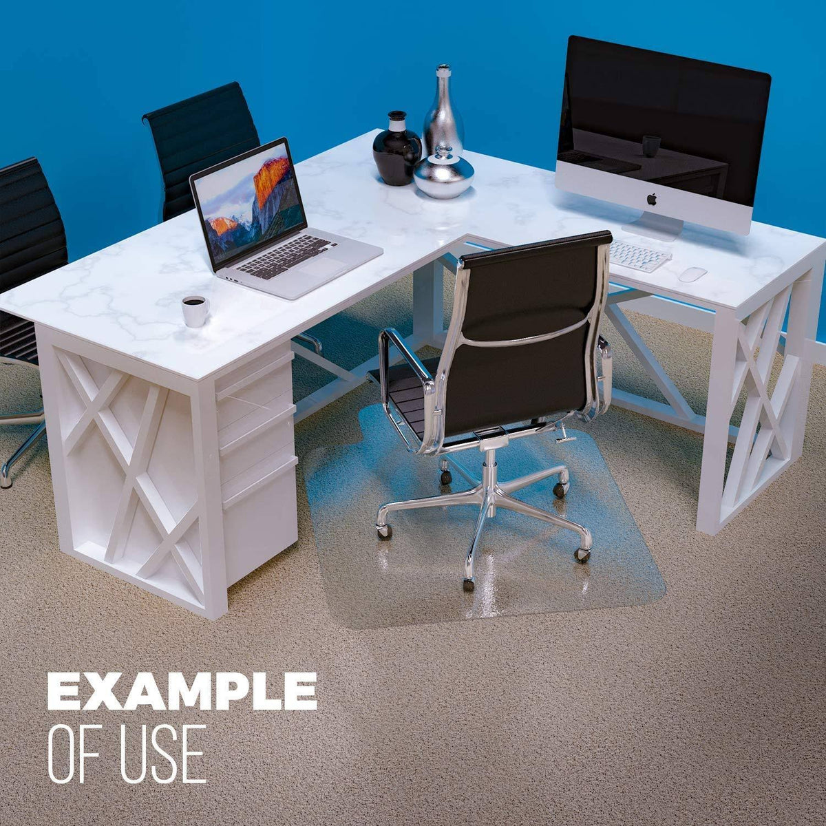 Heavy Duty Office Chair Mat for Carpeted Floors X405276