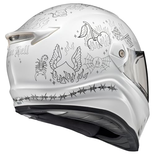 Matte Black Full Face Motorcycle Helmet DOT ECE 22.06 Approved H1078