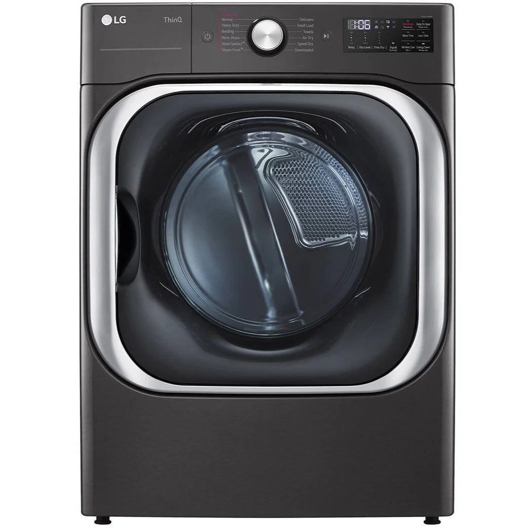 9.0 Cu. Ft. Black Steel Electric Dryer with TurboSteam L45114