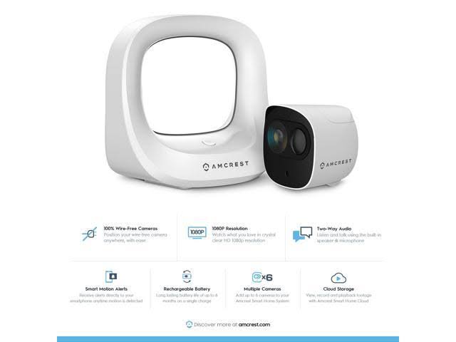 2MP Smart Home Battery Camera System A11837