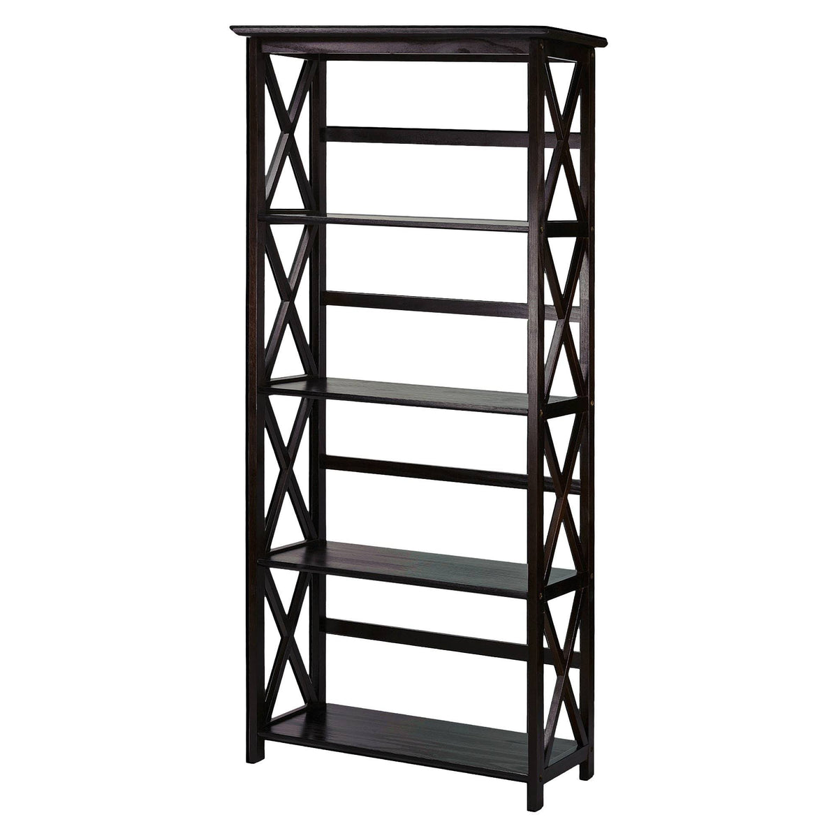 5-Tier Bookcase Espresso D23637