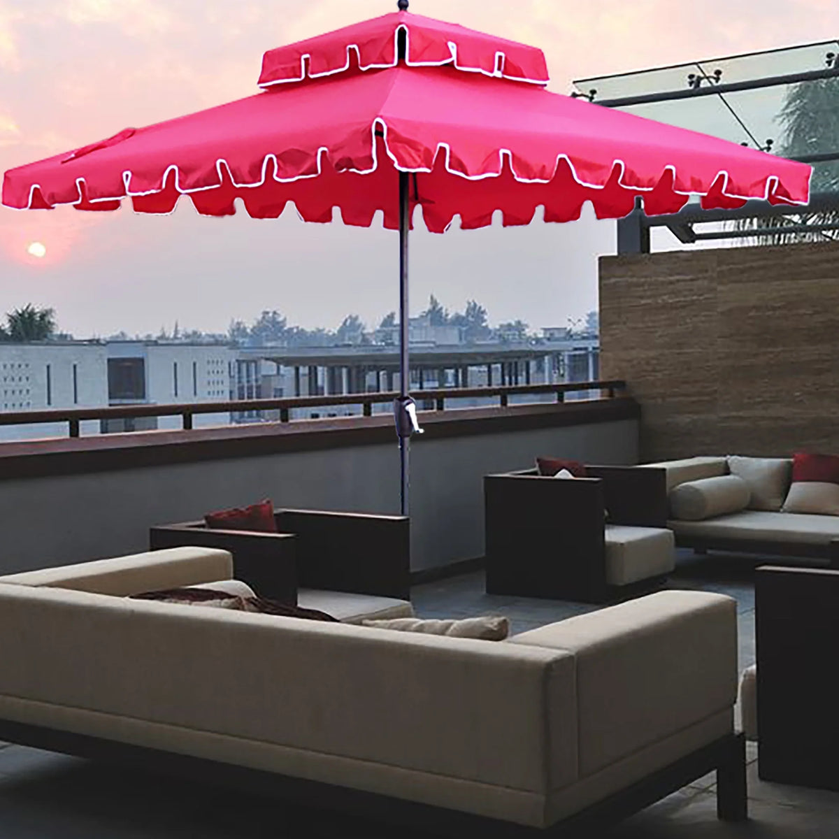 7' Square Beach Umbrella B160612