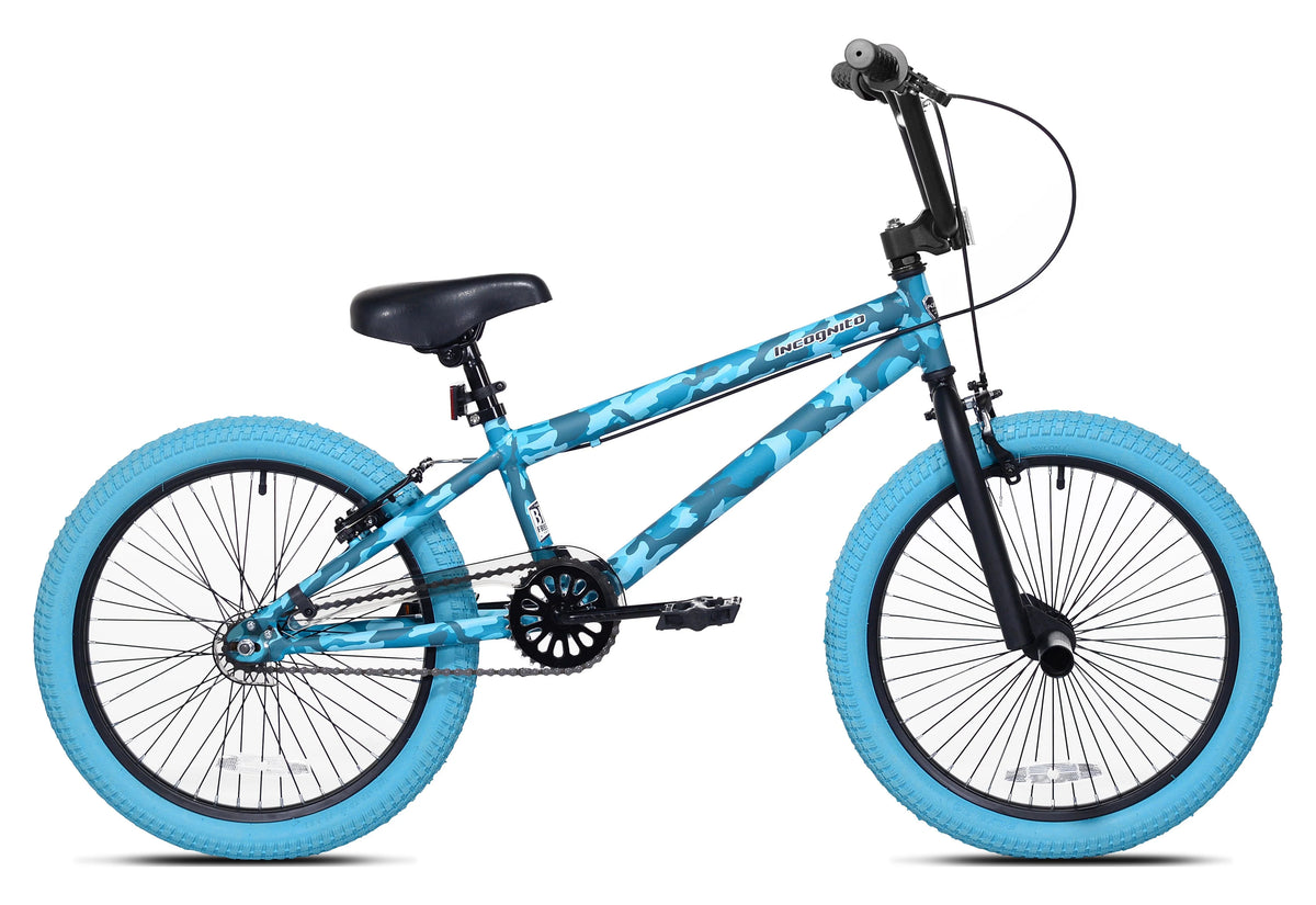 20-inch Turquoise Blue Camouflage Girl's BMX Child Bike F4459