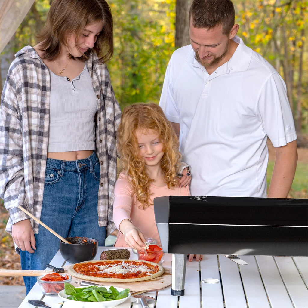 Black Portable Gas Pizza Oven U881049