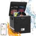 Black Waterproof Vinyl Record Storage Box with Lid Y701139