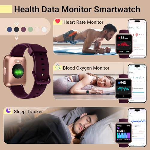 1.8'' Fitness Tracker Smart Watch Black B85628