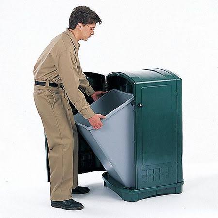 Square Plastic Waste Container E5066