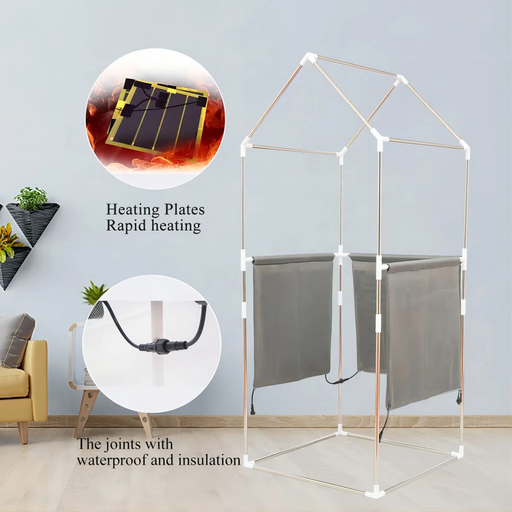 Black Far Infrared Full Body Sauna Tent Q94638