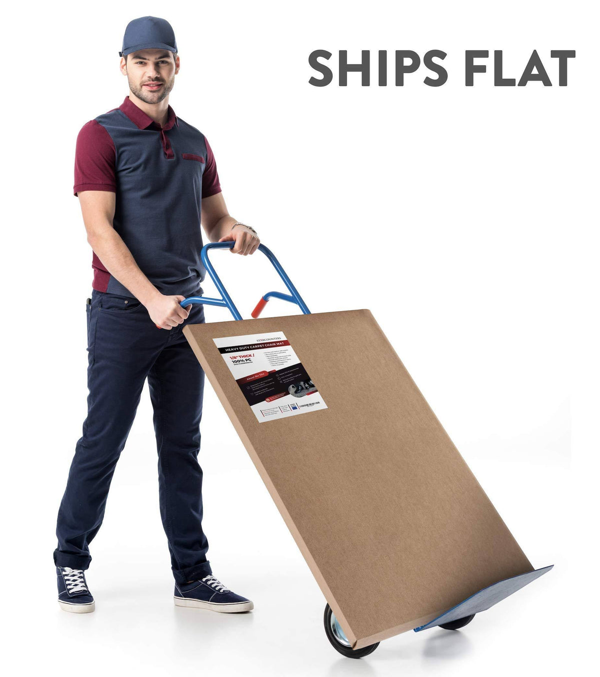 Heavy Duty Office Chair Mat for Carpeted Floors X405276