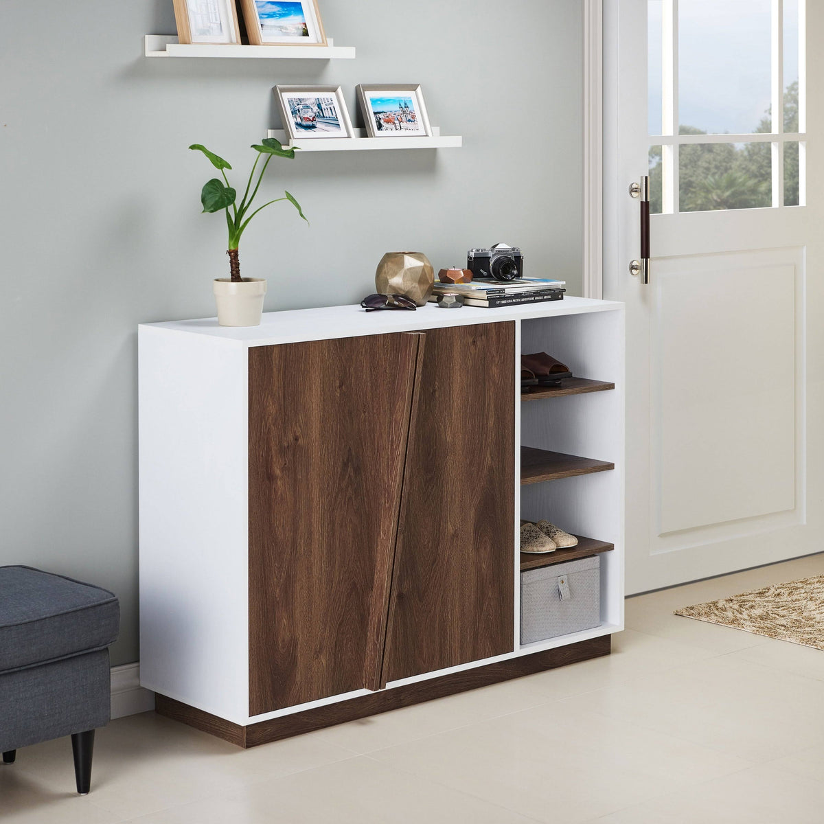White Storage Cabinet V110