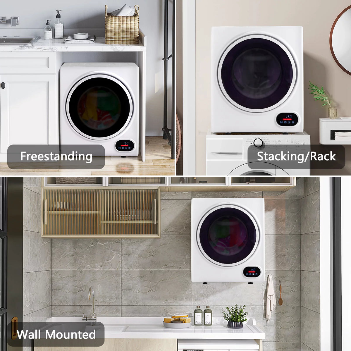 1.5 cu. ft. Compact Electric Dryer, White G834714