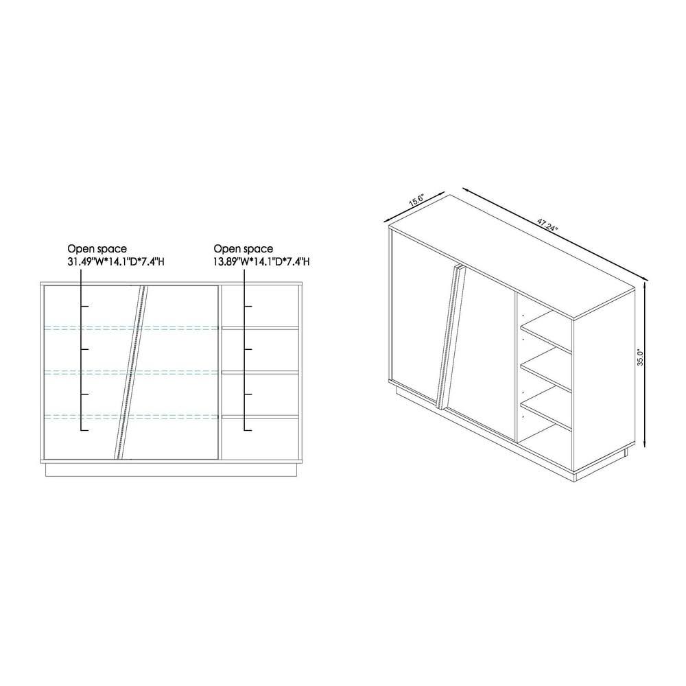White Storage Cabinet V110