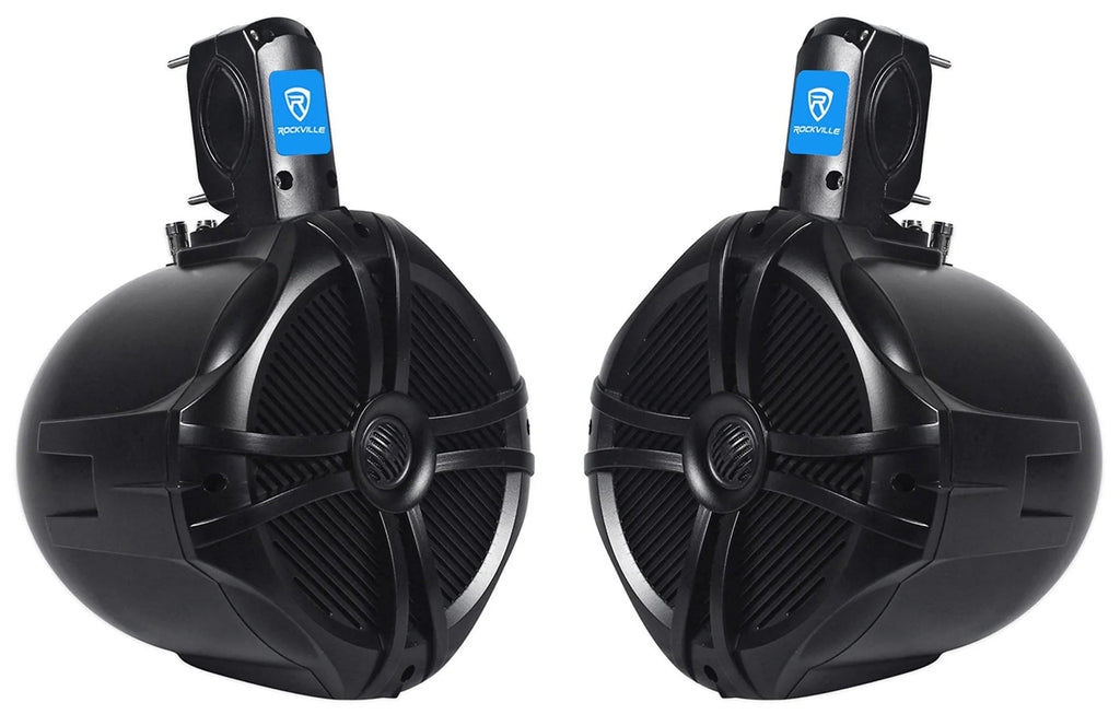 8 Black 2 Way Marine Wakeboard Tower Speakers L653