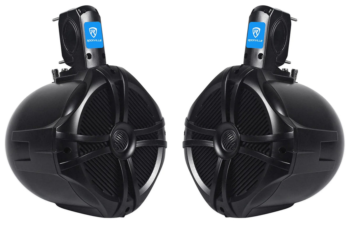 8 Black 2 Way Marine Wakeboard Tower Speakers L653