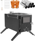 Portable Wood Burning Stove with Chimney Pipes J395