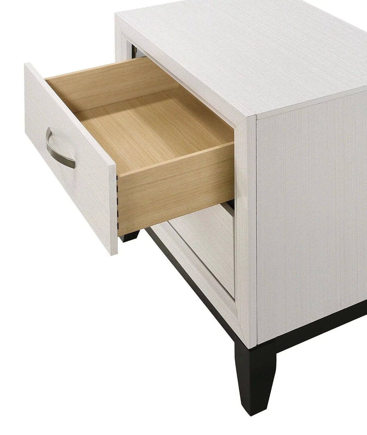 4pc Full Size Bed Dresser Mirror Nightstand White Bedroom Furniture Set N822