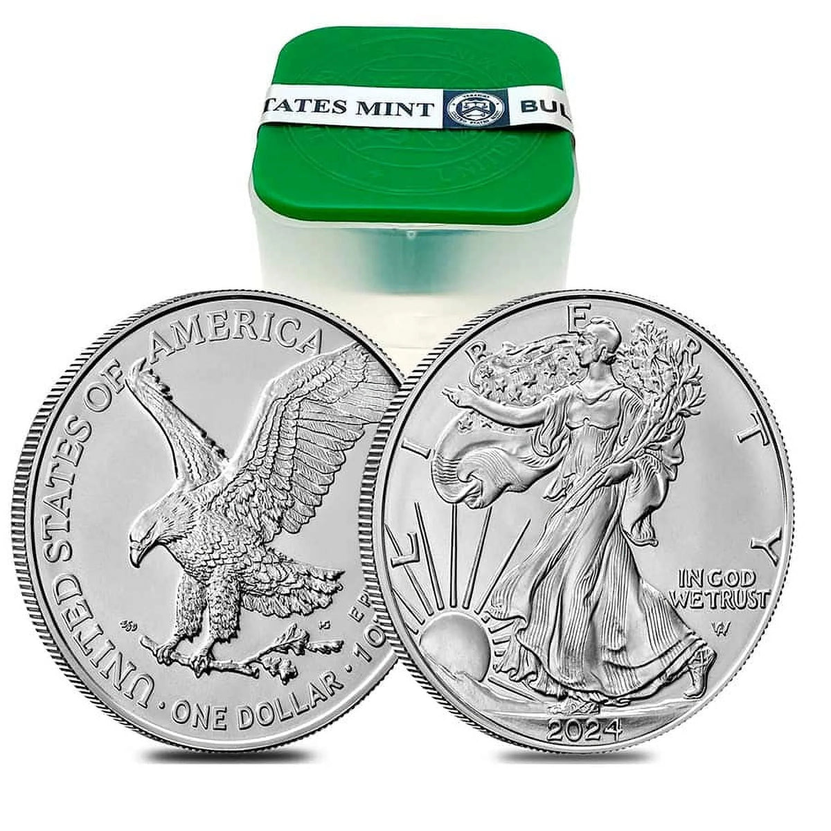 2024 1 oz Silver American Eagle $1 Coin BU P4944