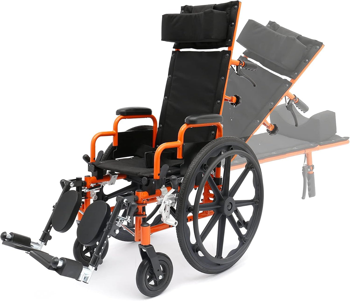 14 Reclining Manual Wheelchair with Desk Length Armrest H216813
