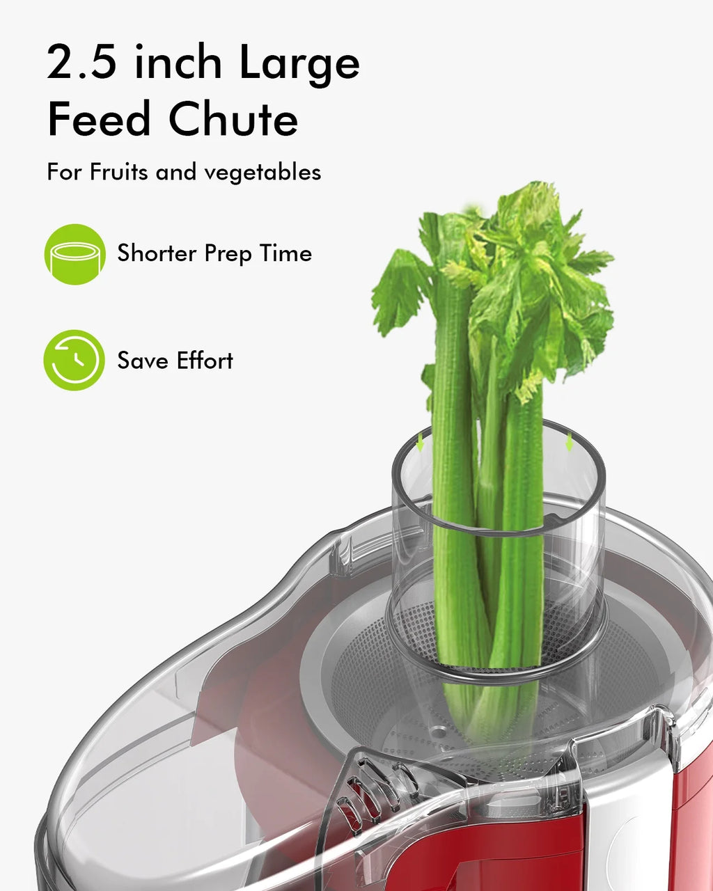 Red 3 Speed Juicer Machine G618045