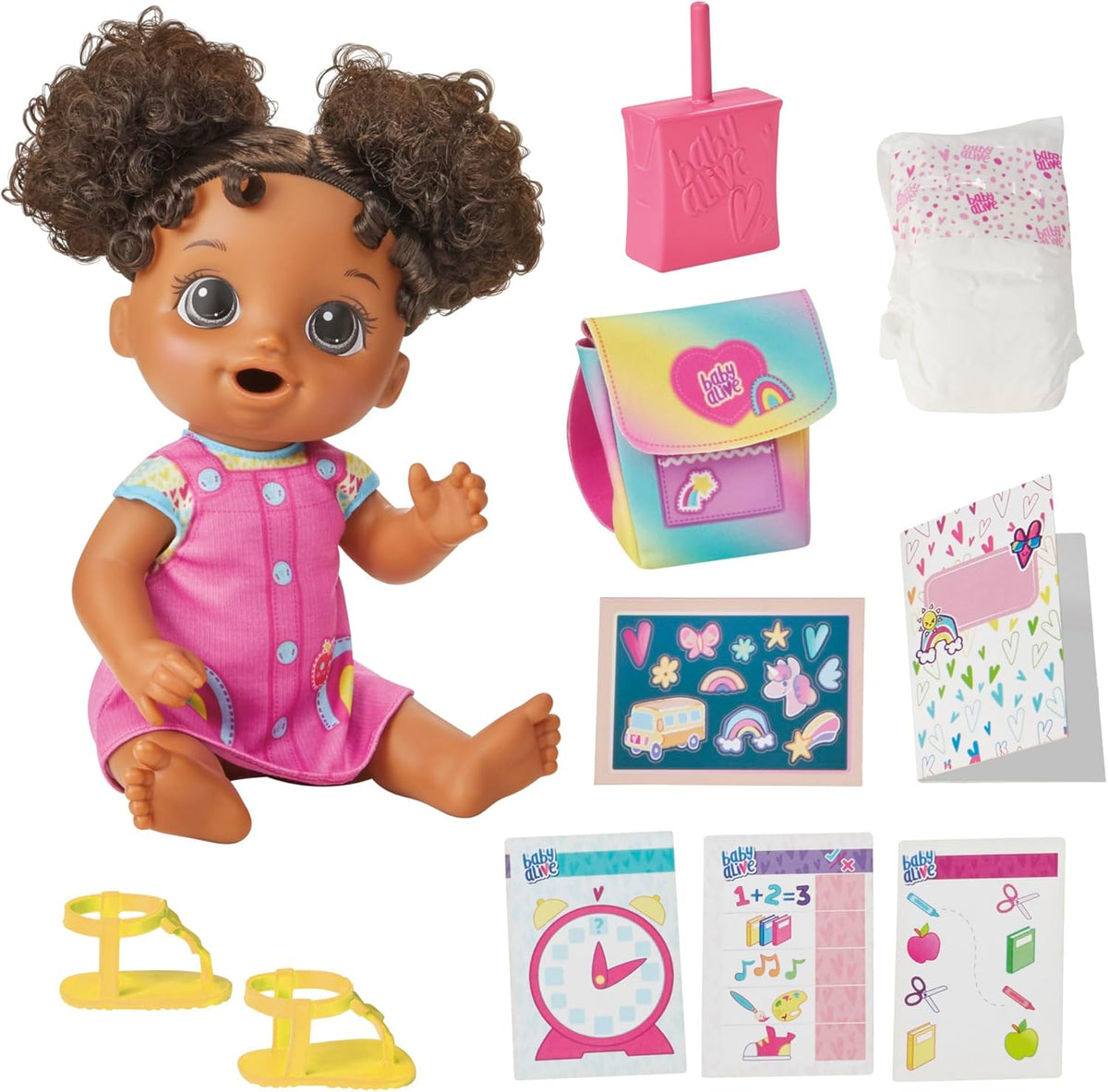 12 Inch Black Hair Baby Doll Set U892