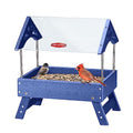 Brown Recycled Plastic Platform Bird Feeder, 5 LBS Large Capacity F338543