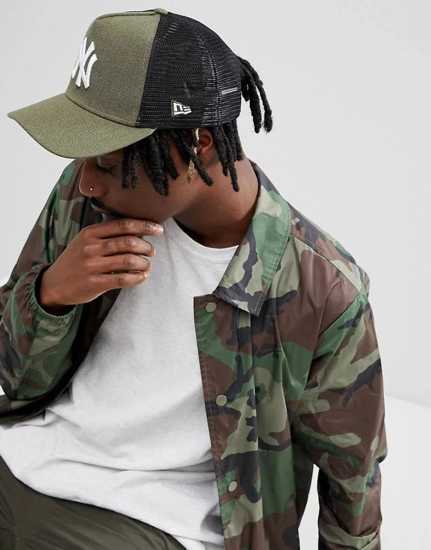Heather Olive Adjustable Trucker Cap P838