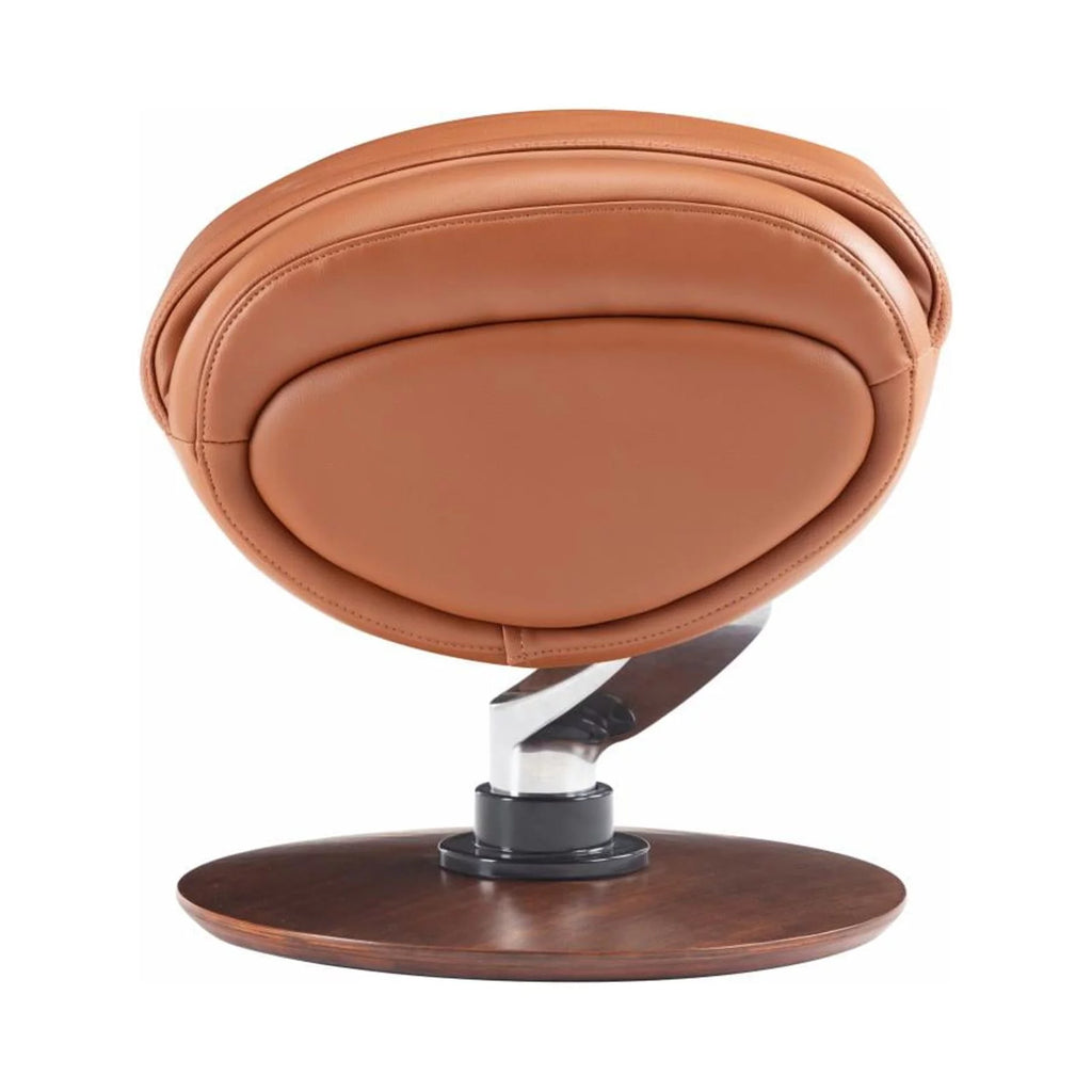 Leather Pedestal Recliner with Ottoman E4611