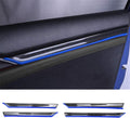 8pcs ABS Carbon Fiber Car Door Panel Stripe Cover Trim Accessories RED Pack of 2 X521040