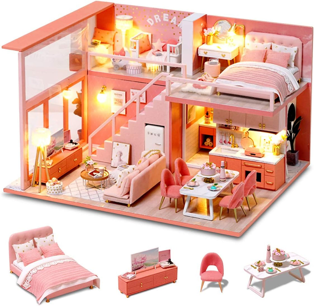 DIY Miniature Dollhouse Kit 1:24 Scale T596665