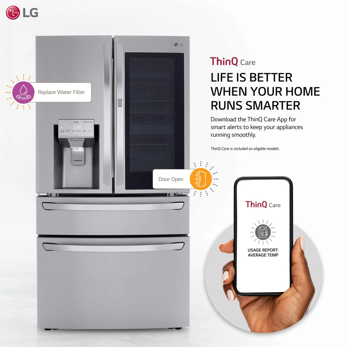 36 Inch Smart French Door Refrigerator with 22.5 Cu. N56028