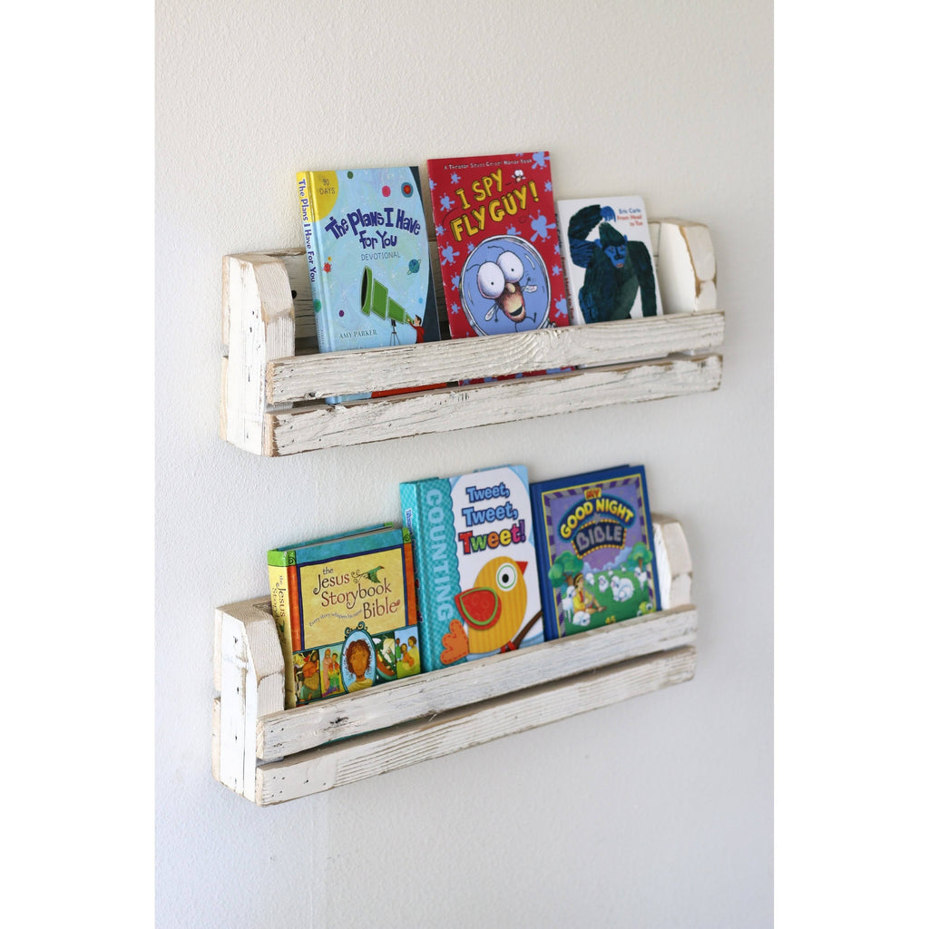Black Slatted Shelves Set of 2 D251