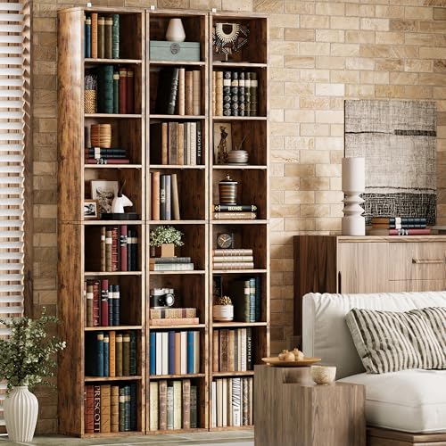 Tall Narrow 8 Tiers Bookshelf J807