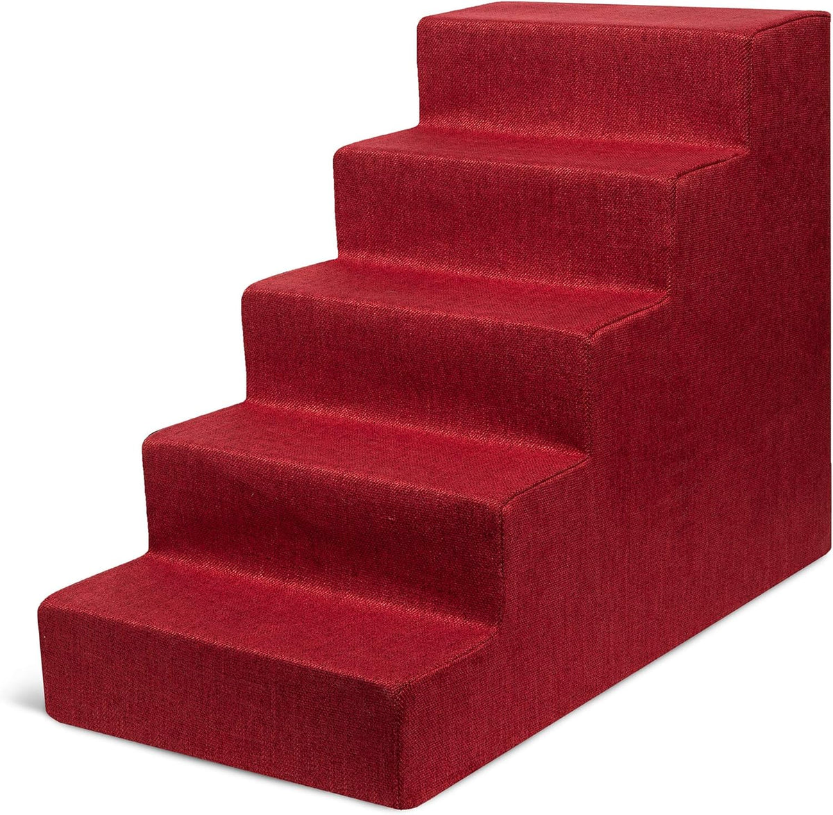 Dark Gray Linen 3-Step Pet Steps and Stairs T534421