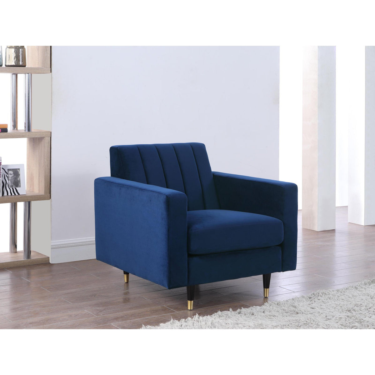 Olive Velvet Accent Chair D819