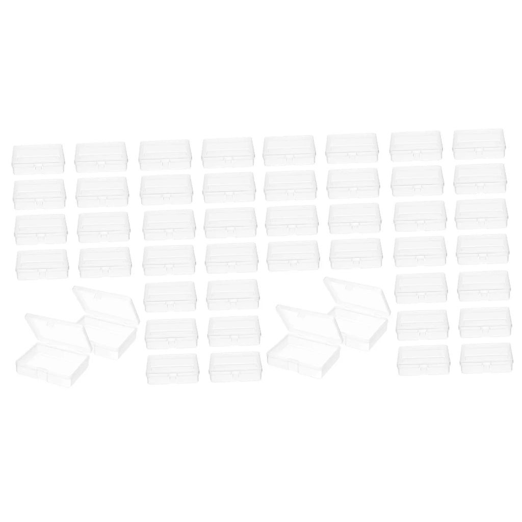48 Pcs Clear Plastic Storage Boxes E1765