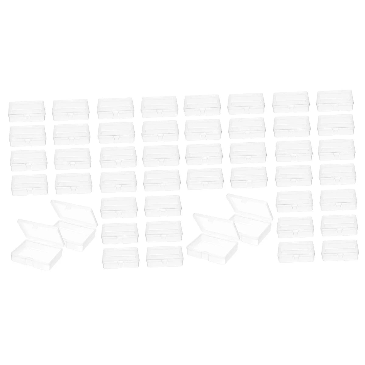 48 Pcs Clear Plastic Storage Boxes E1765