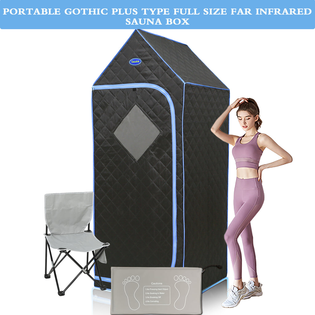 Black Far Infrared Full Body Sauna Tent Q94638